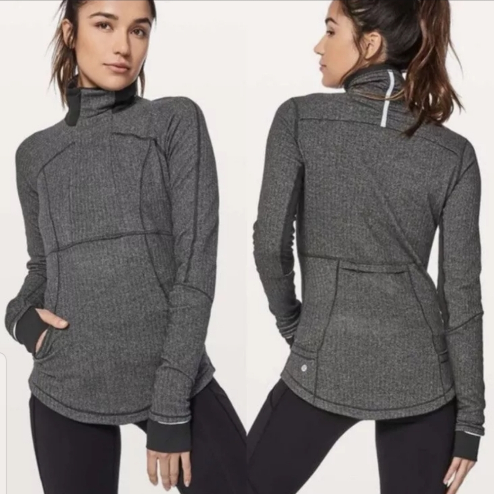 Lululemon Grey Half Zip Sweater